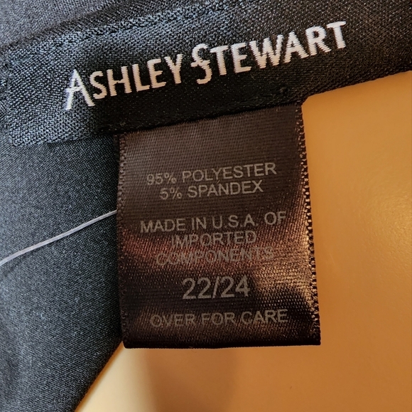 NWT Ashley Stewart Black Stretchy Jumper Short Sleeves Size 22/24 3X - Picture 12 of 13